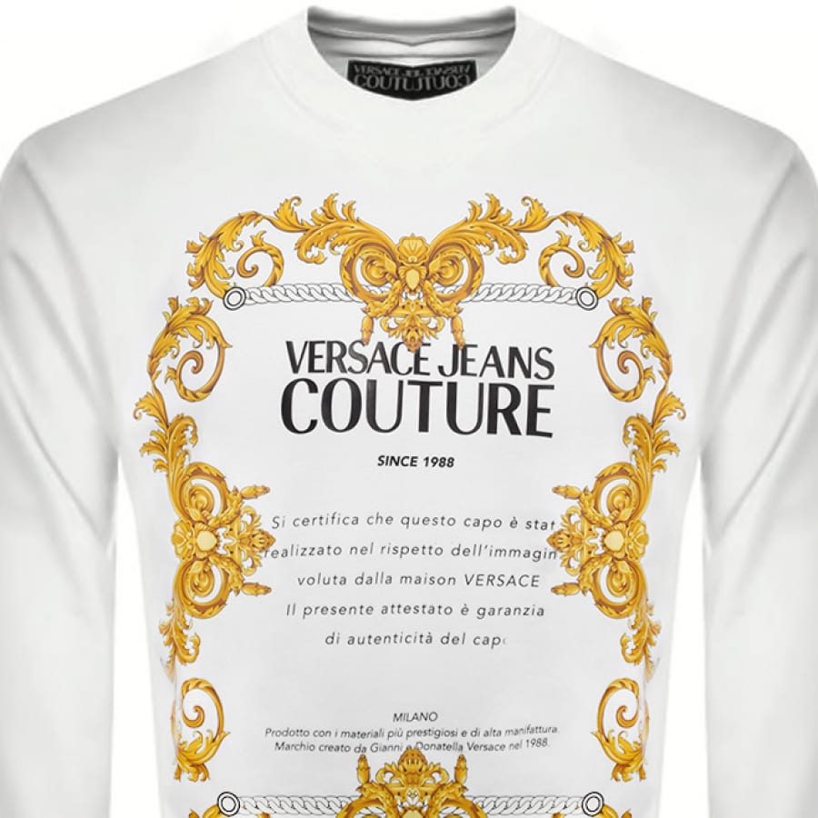 Alternative Image for ProductVersace Jeans Couture Logo Sweatshirt White2